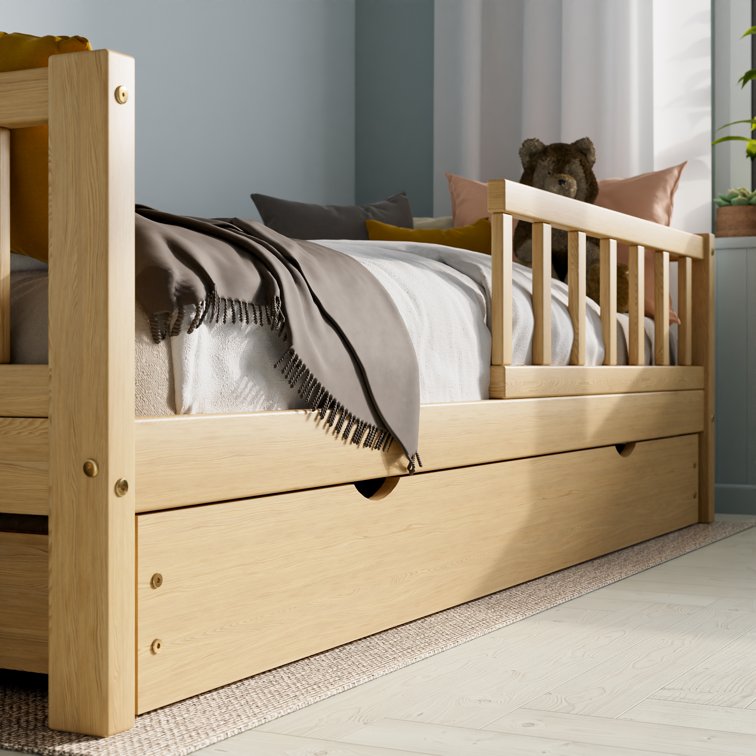 Lastevoodi Varblane Naturaalne 200x90 - Image 6