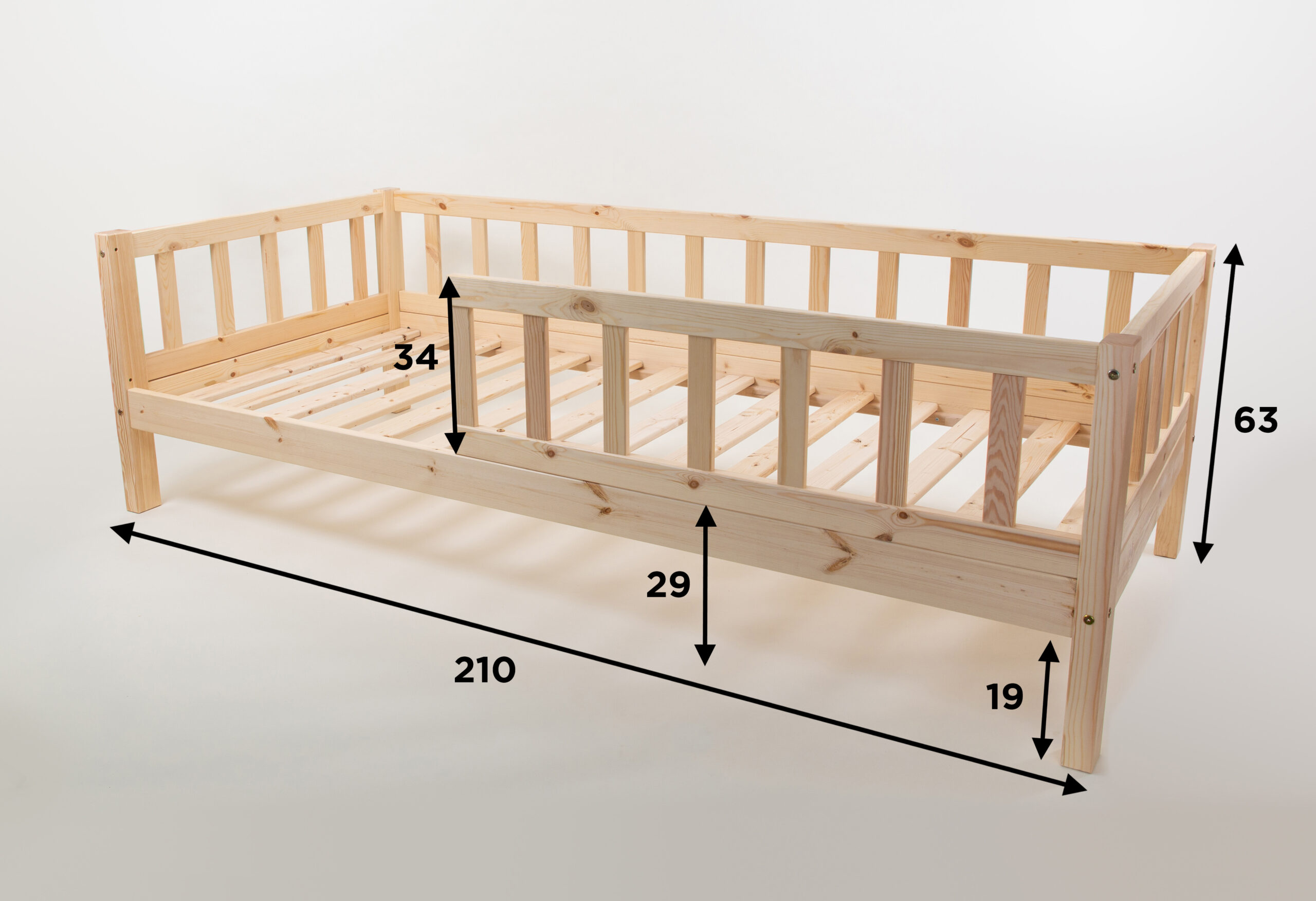 Lastevoodi Varblane Naturaalne 200x90 - Image 8